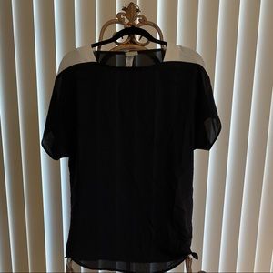 Black and White Blouse